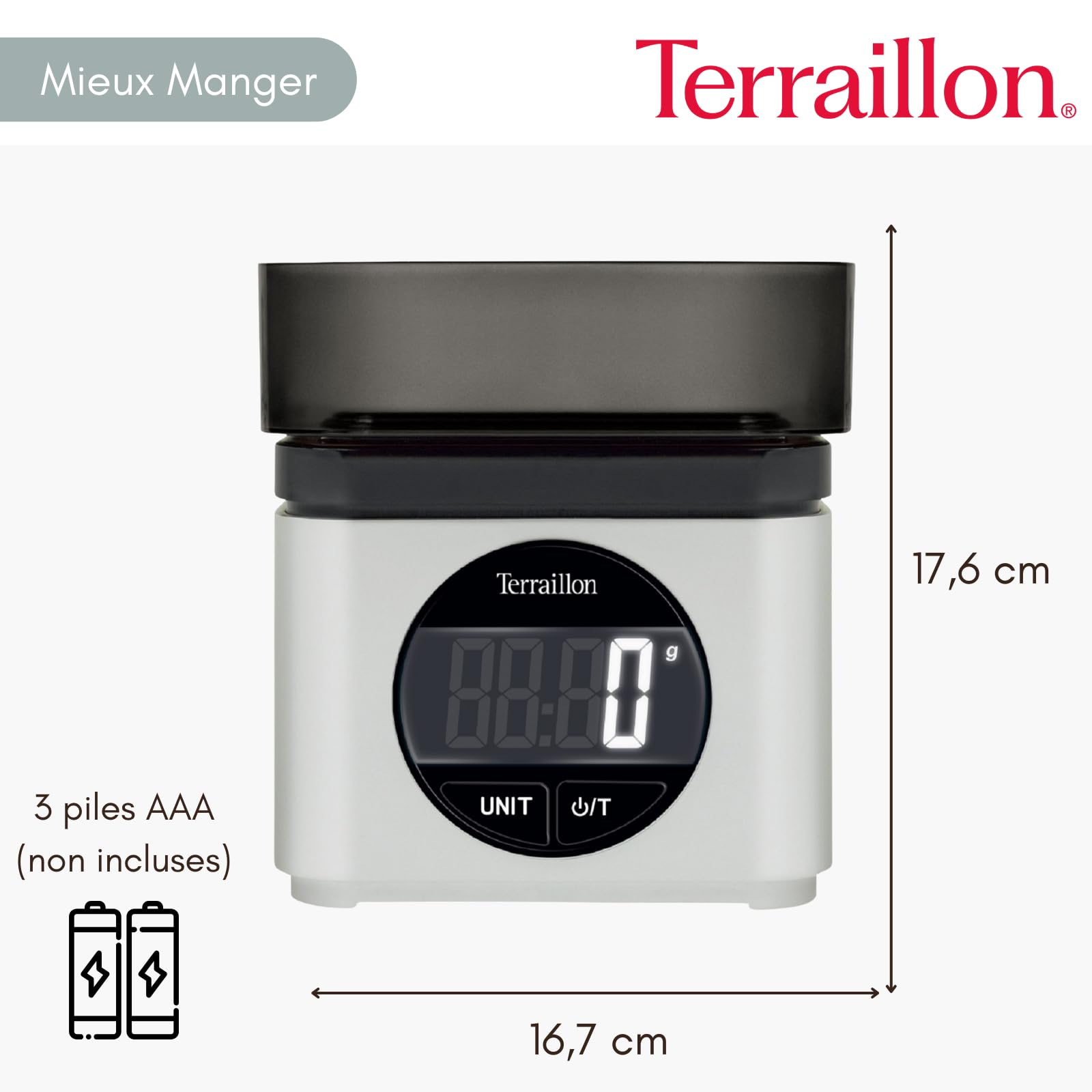 terraillon-ba22-mythique-balance-de-cuisine-lectronique-avec-bol-0-7-l-grise image 5