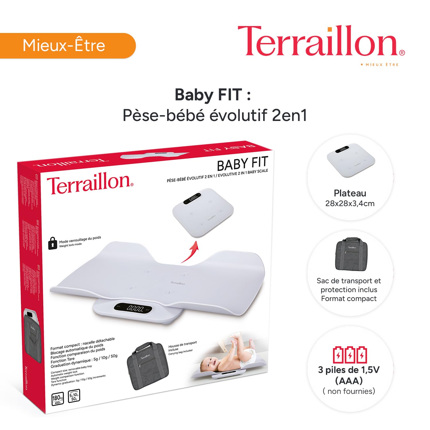 terraillon-baby-fit-p-se-b-b-lectronique-2-en-1-avec-nacelle-d-tachable-blanc image 6