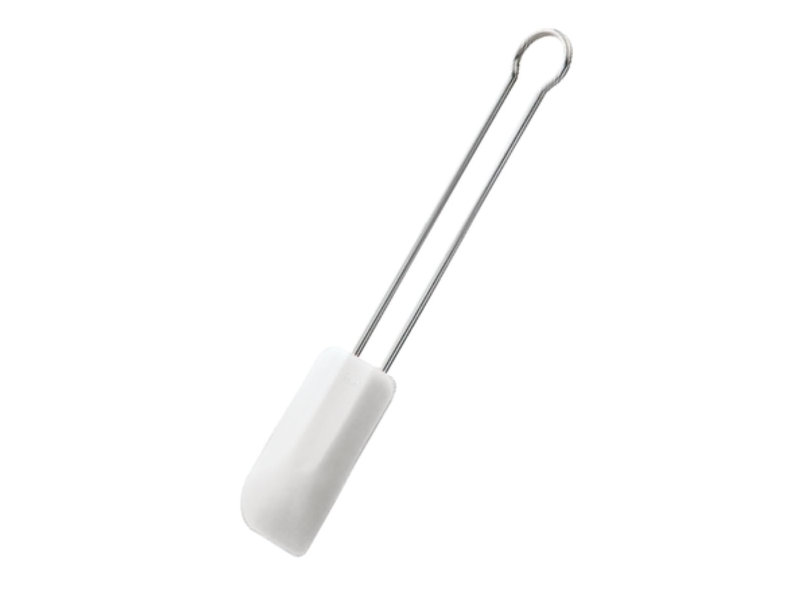 r-sle-spatule-de-cuisine-troite-20-cm-inox-18-10-et-silicone-blanc-200-c image 2