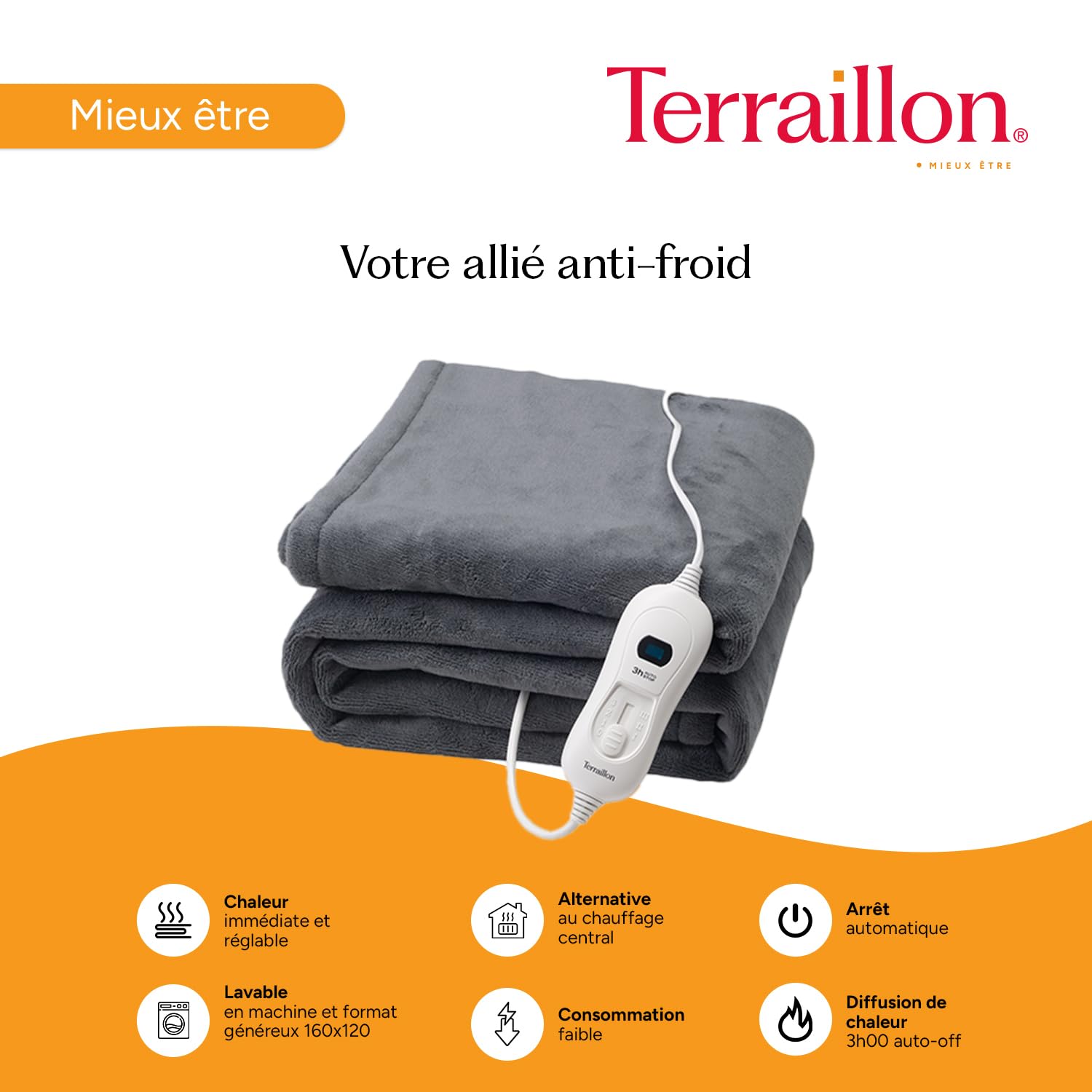 terraillon-cozy-plaid-chauffant-polaire-160-x-120-cm-3-temp-ratures image 3