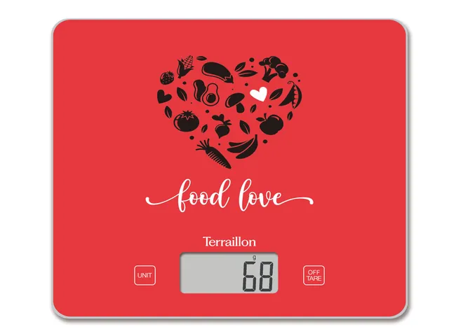terraillon-t1040-food-love-balance-de-cuisine-lectronique-rouge image 1