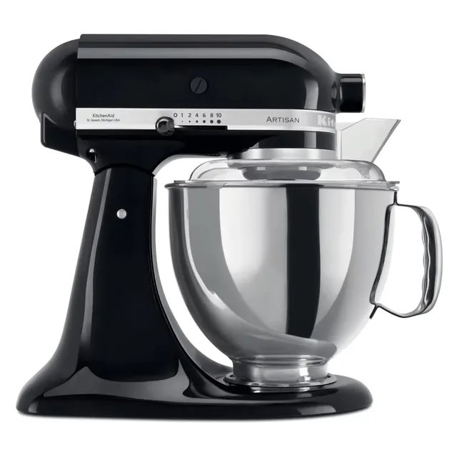kitchenaid-artisan-5ksm175-robot-p-tissier-4-8-l-3-l-noir-onyx image 1