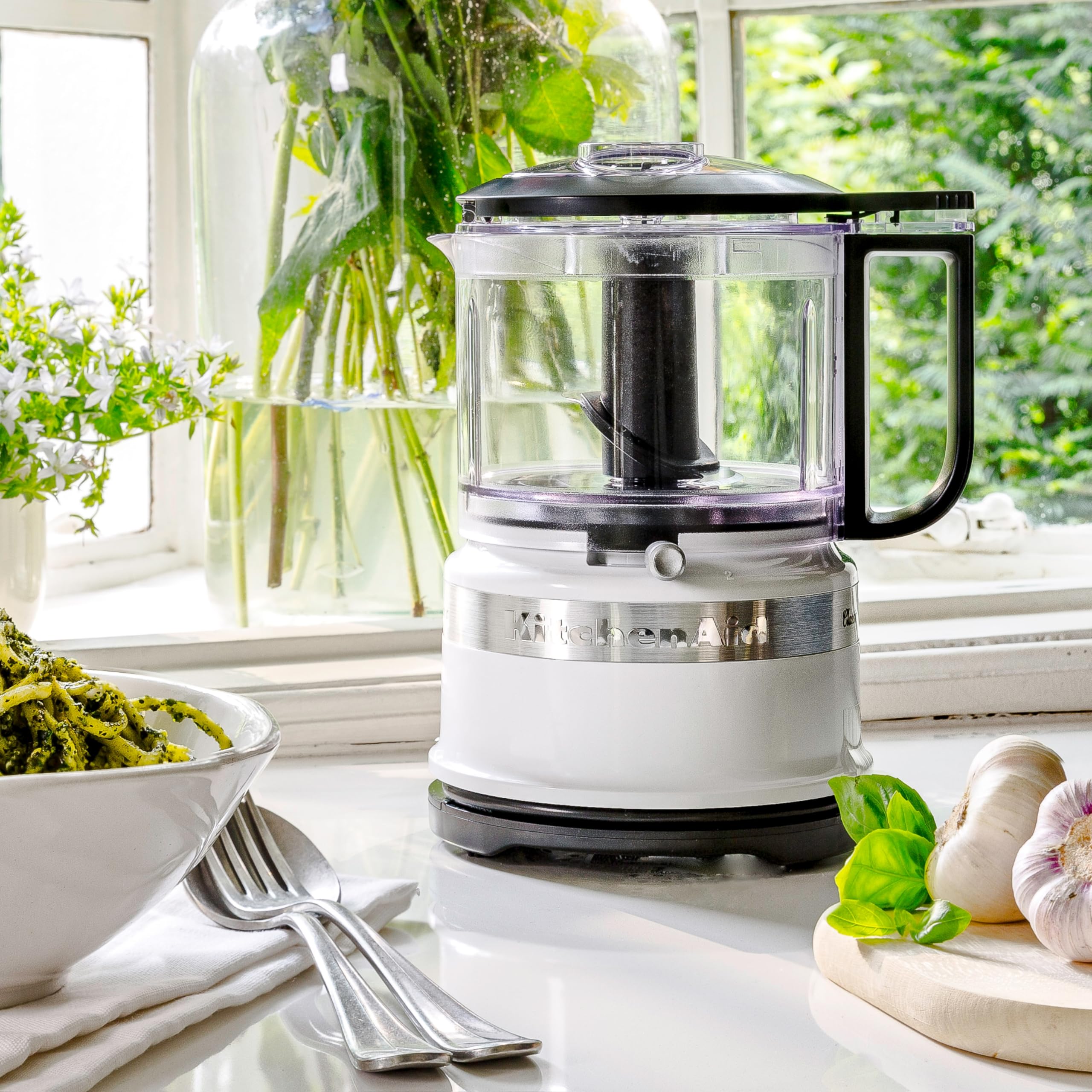 kitchenaid-mini-robot-cuisine-830-ml-blanc-2-vitesses-pulse image 2