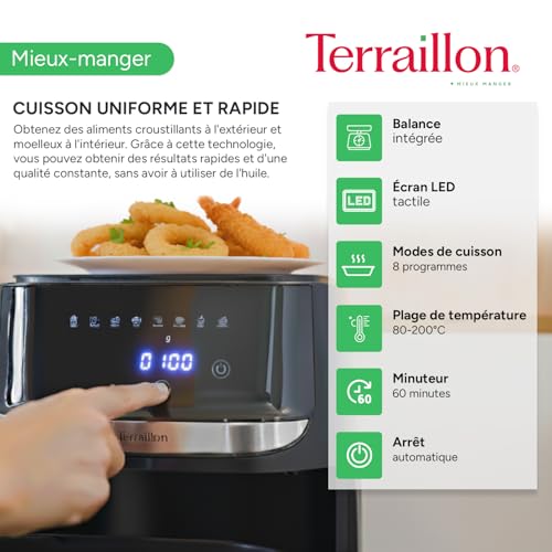 terraillon-cook-fry-smart-air-fryer-5-7l-1700w-avec-balance image 8