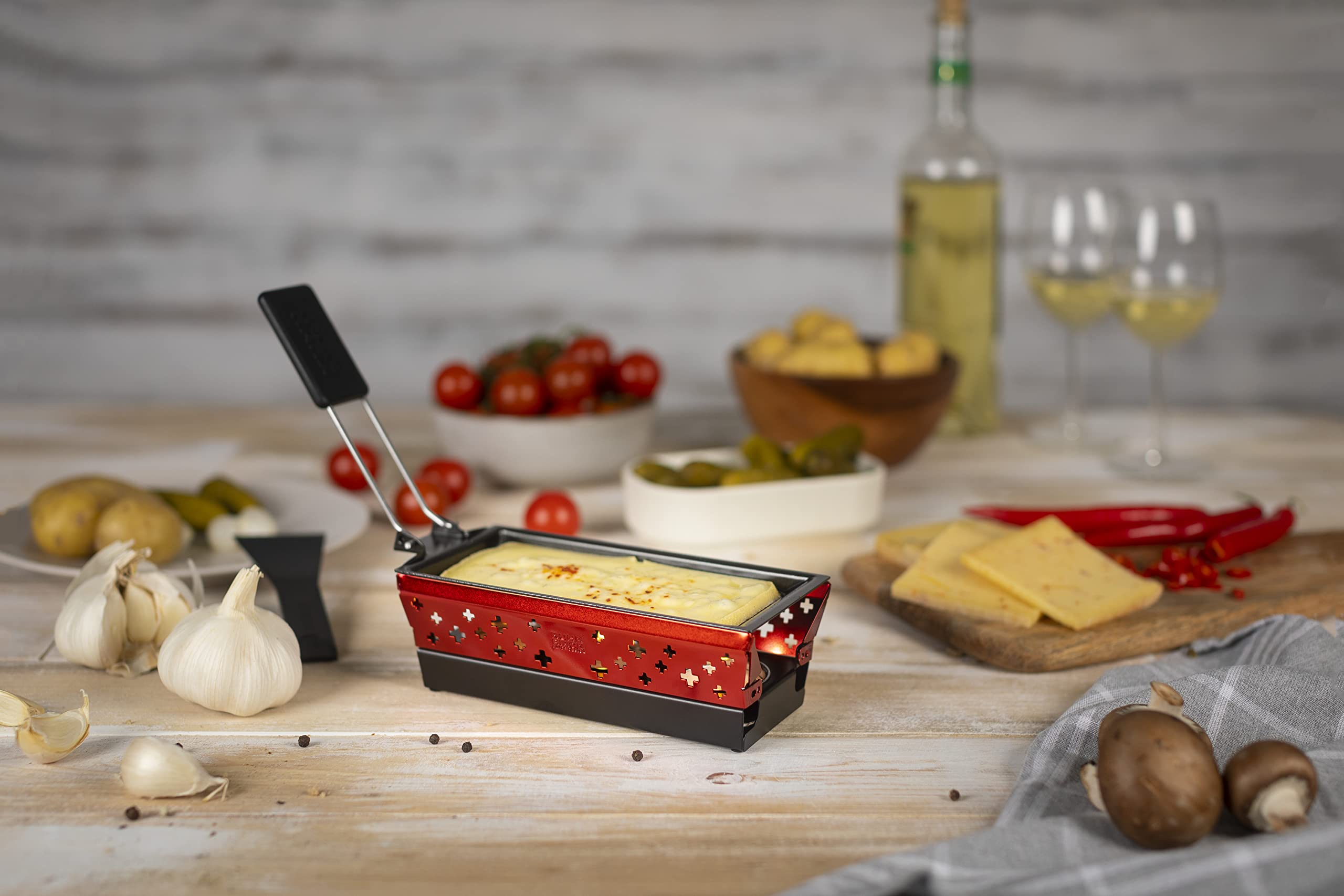 kuhn-rikon-mini-set-raclette-individuel-aluminium-rouge image 3