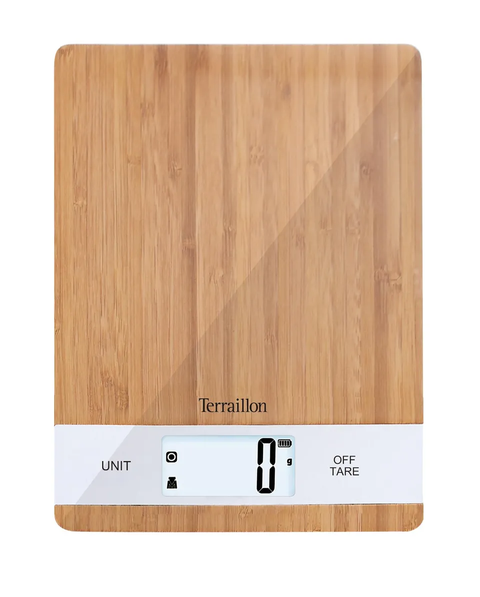 terraillon-bamboo-usb-c-balance-cuisine-bambou-3-kg image 1
