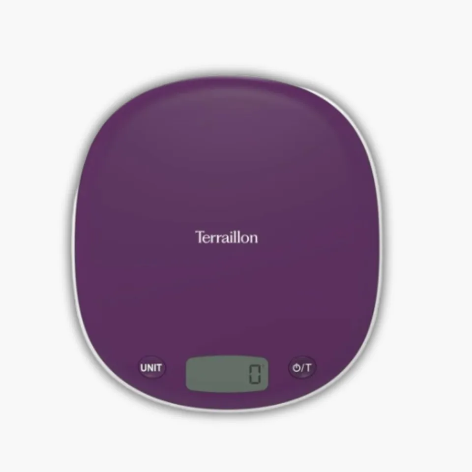 terraillon-macaron-balance-de-cuisine-lectronique-5kg-prune image 1